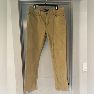 Saks fifth Avenue khaki colored jean pants.